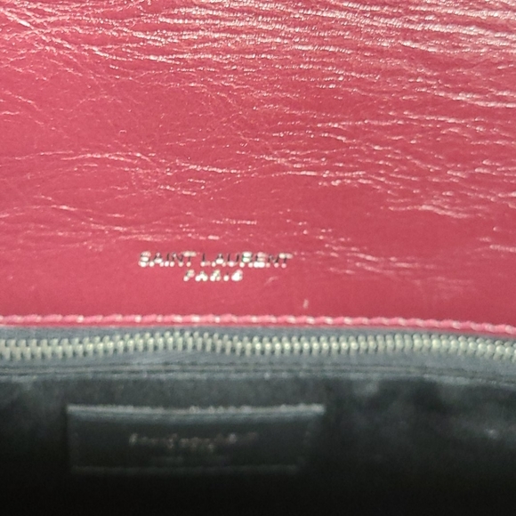 NEW Yves Saint Laurent NIKI MEDIUM Crinkled Leather Bag - Picture 7 of 10